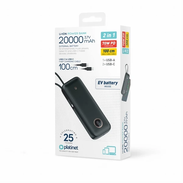Platinet Powerbank PMPB2070 20000 mAh