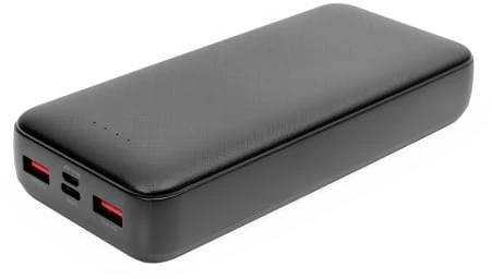 Išorinė baterija Platinet, 20000mAh, juoda