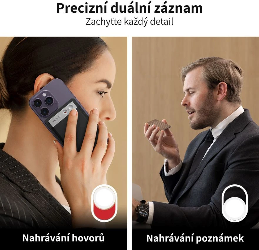 AI Diktofonas PLAUD Note, juodos/pilkos spalvos