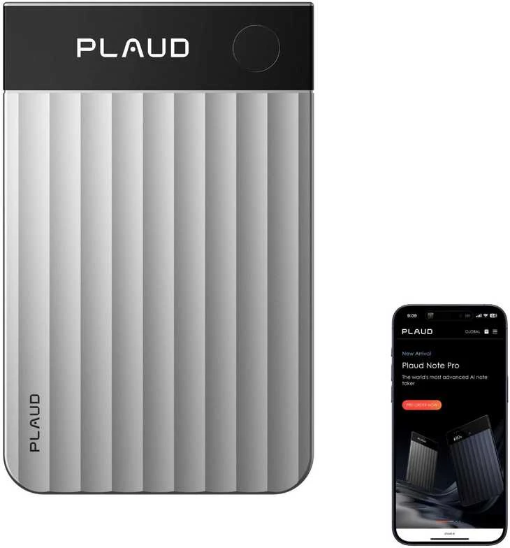 Diktofonas Carruzzo PLAUD Note Pro Juoda, Sidabras