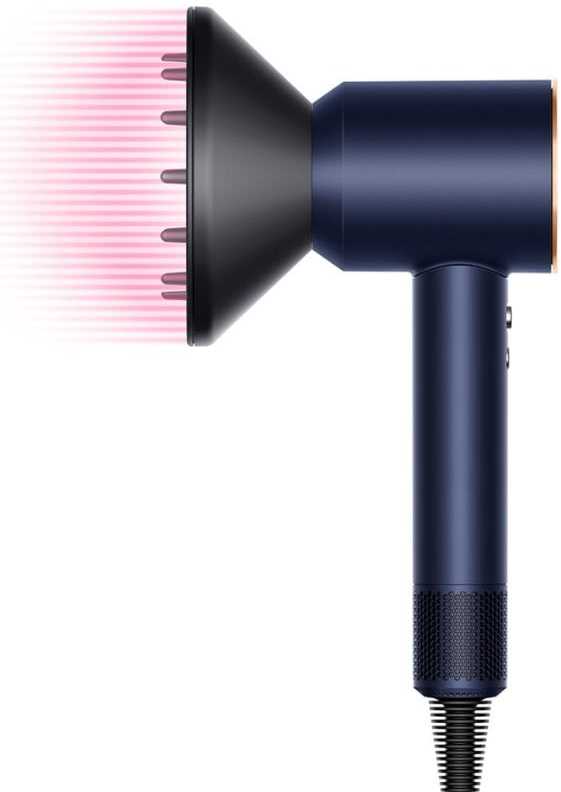 Plaukų džiovintuvas Dyson Supersonic HD07 Curly + Coily, Mėlynos ir vario spalvos