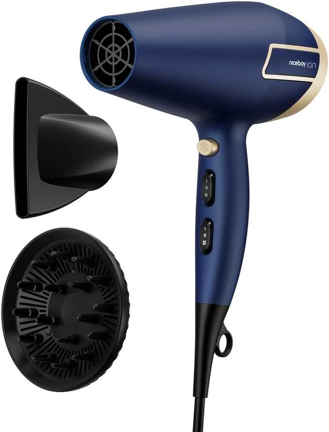 Plaukų džiovintuvas „Niceboy AirSonic Icon“ mėlyna
