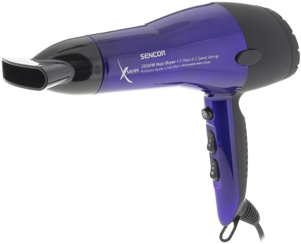 Plaukų džiovintuvas Sencor SHD 6600V Galia 2000 W, 2 greičiai DŽIOVINTI