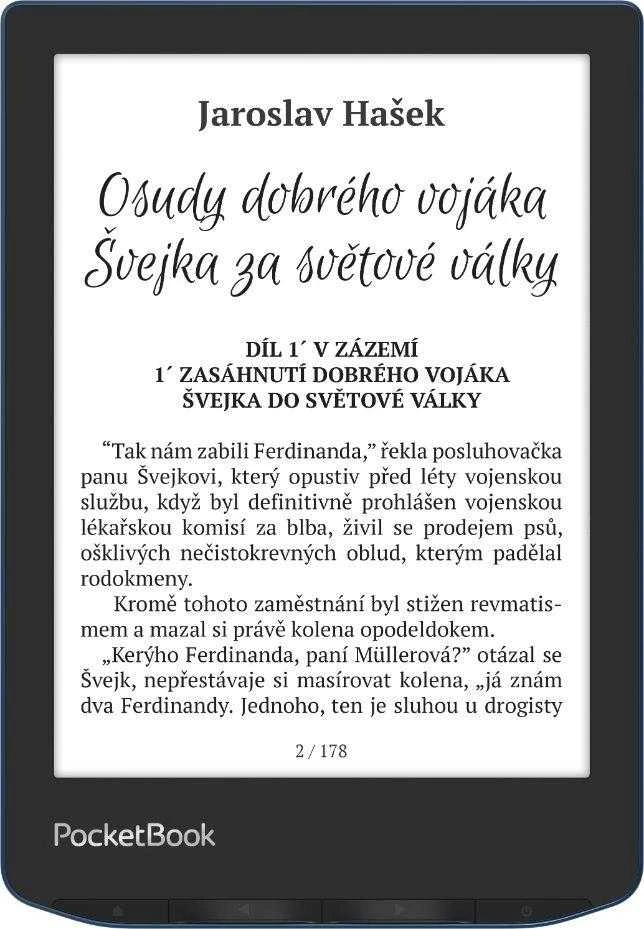 Elektroninė skaityklė Pocketbook Verse Pro 6" 16GB Azure (PB634-A-WW), Tamsiai mėlyna