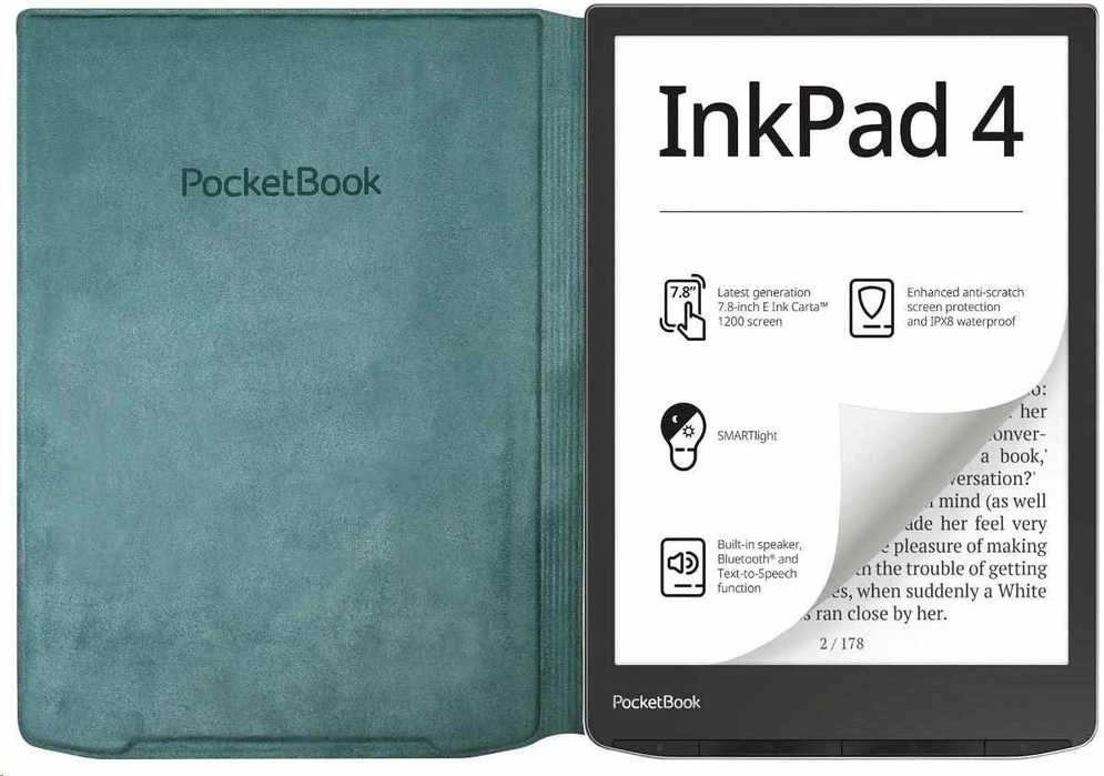 Pocketbook Cover PB flip Inkpad 4 žalias
