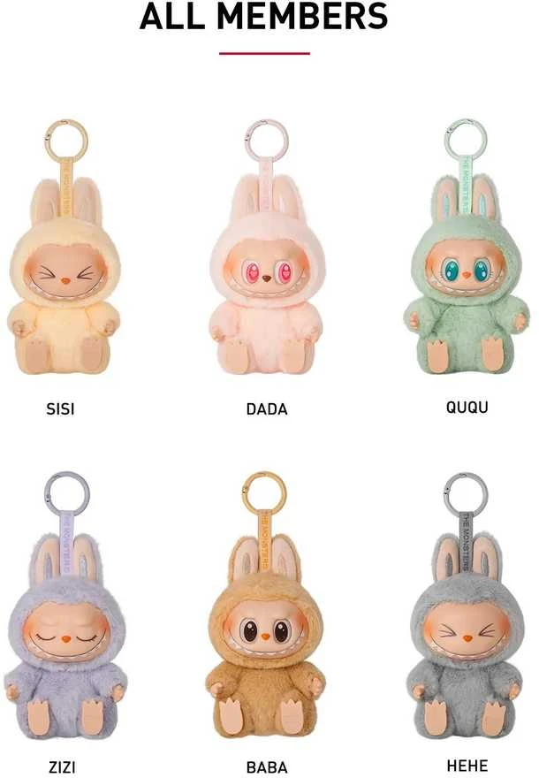 Pop Mart Labubu pliušinis žaislas pakabukas