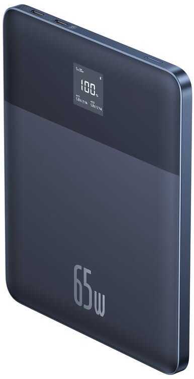 Baseus Blade2 12000mAh 65W + kabelis USB-C mėlyna