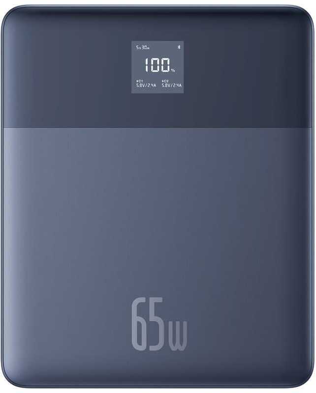 Baseus Blade2 12000mAh 65W + kabelis USB-C mėlyna