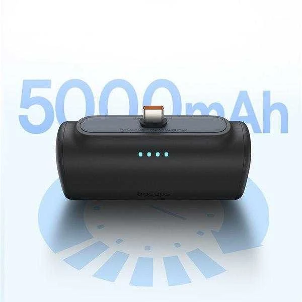 Powerbank Baseus Compact 5000mAh, 20W, USB-C (juodas)