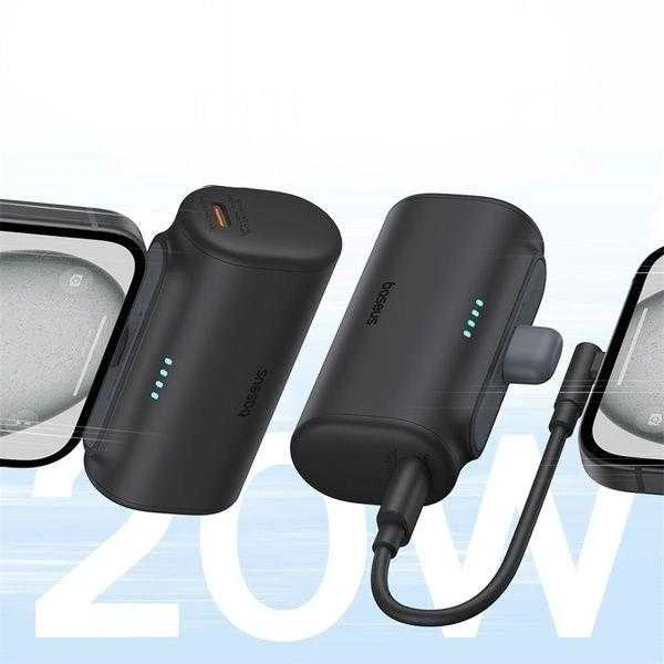 Powerbank Baseus Compact 5000mAh, 20W, USB-C (juodas)