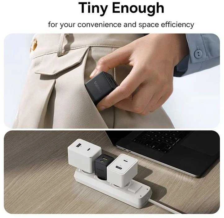 Baseus Palm 30W USB-C USB-A - juoda