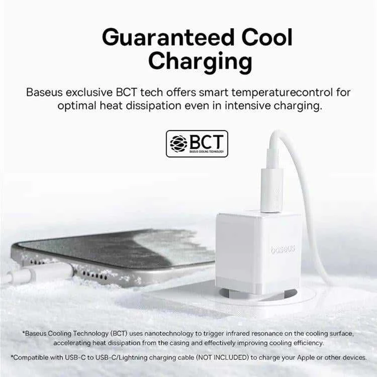 Baseus Palm 30W USB-C USB-A - balta