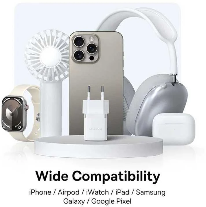 Baseus Palm 30W USB-C USB-A - balta