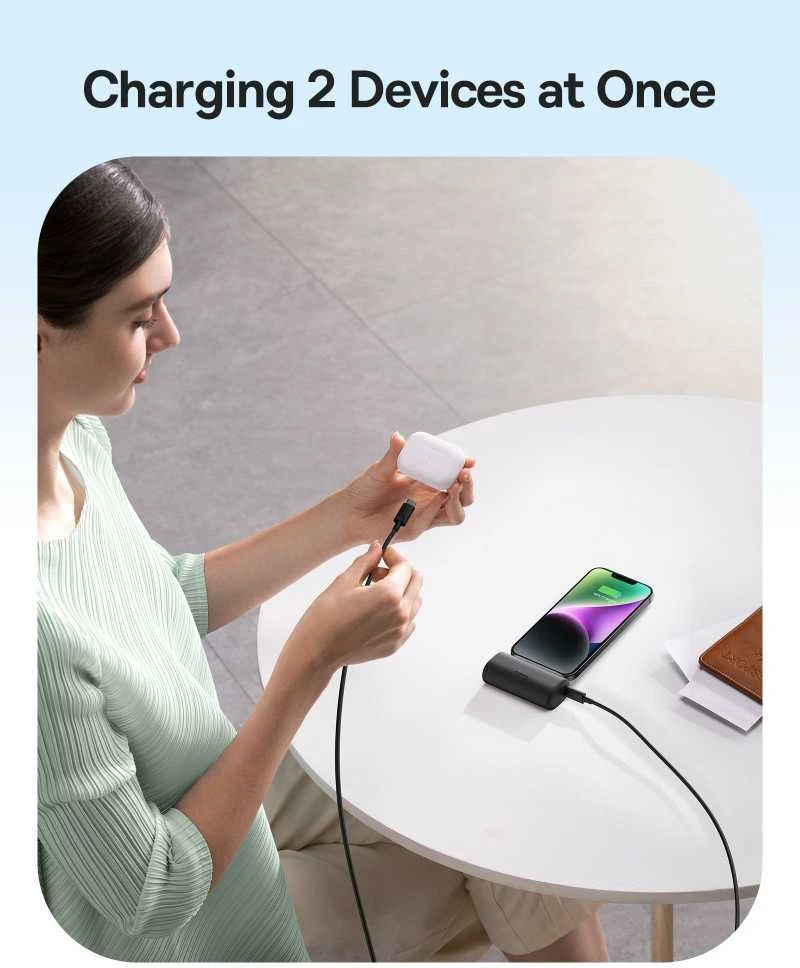 Powerbank OS-Baseus Compact IP 5000mAh 20W (juoda)