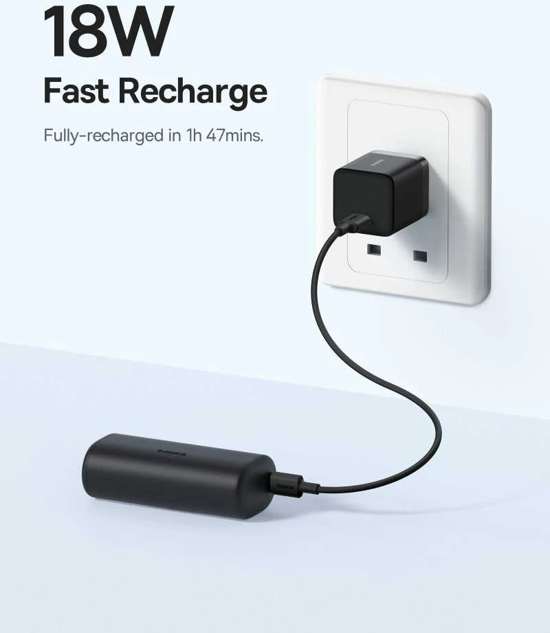 Powerbank OS-Baseus Compact IP 5000mAh 20W (juoda)