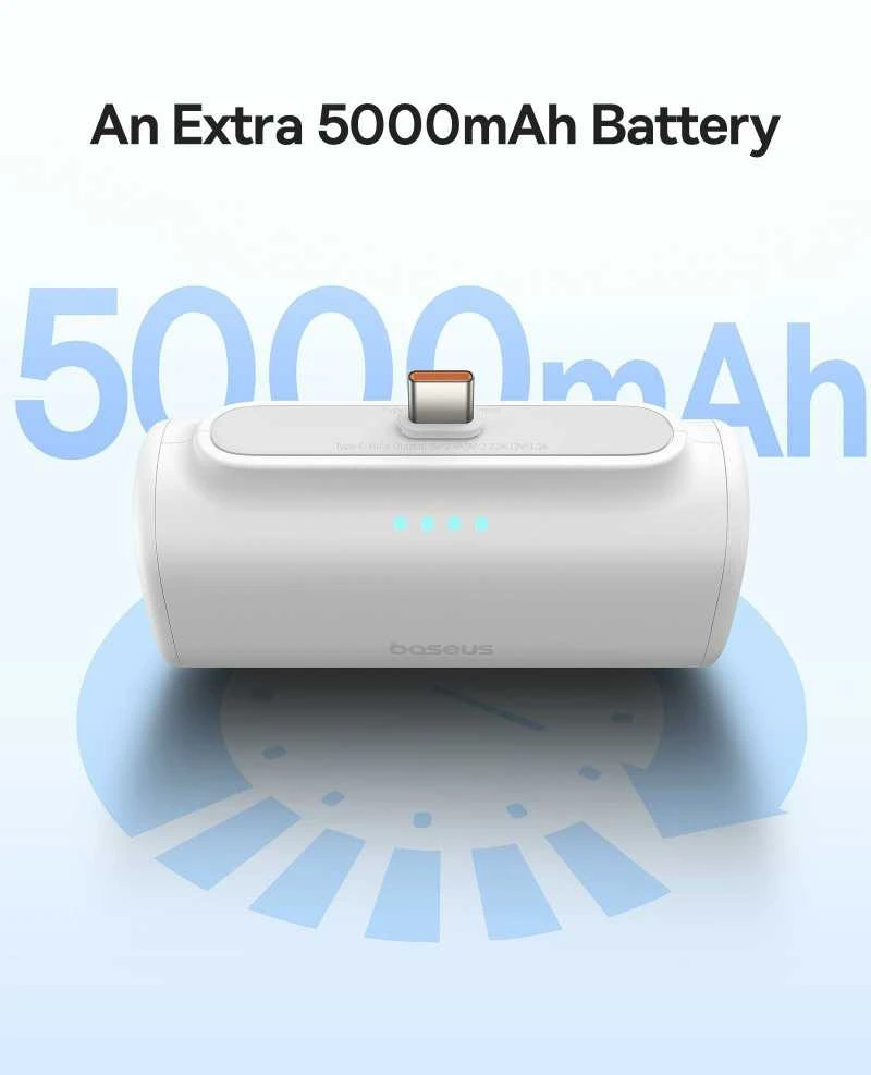 Powerbank OS-Baseus Compact IP 5000mAh 20W (baltas)