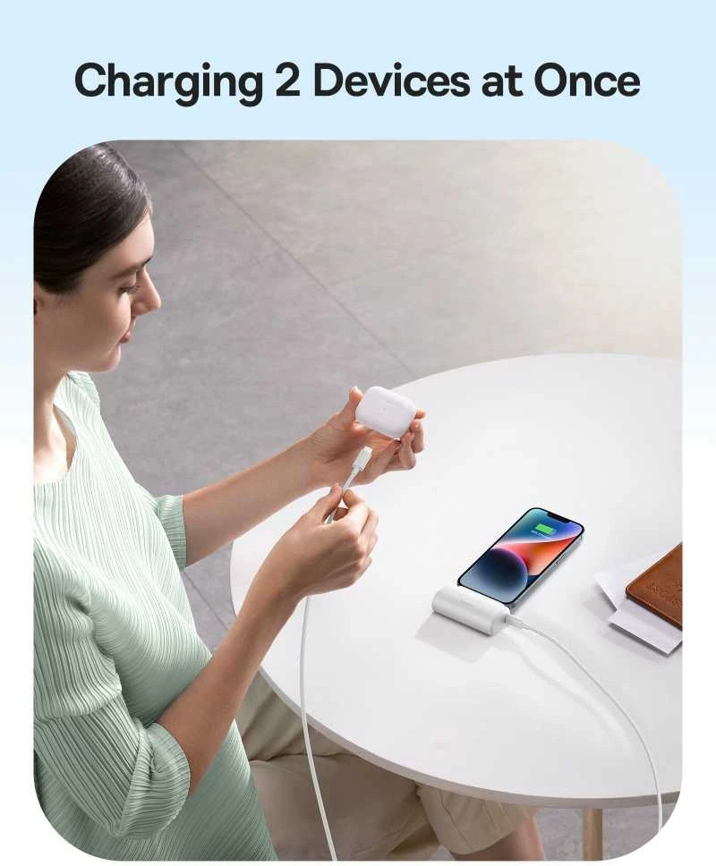 Powerbank OS-Baseus Compact IP 5000mAh 20W (baltas)