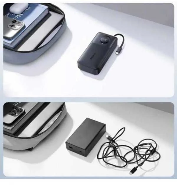 Baseus Free2Pull 20000mAh 65W juoda