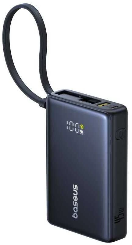 Powerbank Baseus PicoGo Digital Ekranas 10000mAh 45W (juoda)
