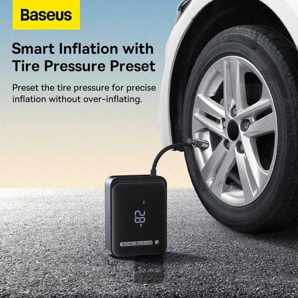 Išorinis akumuliatorius/starteris + kompresorius 2in1 Baseus Super Energy automobilinis Jump Starter, 8000mAh, 1000A USB - juodas