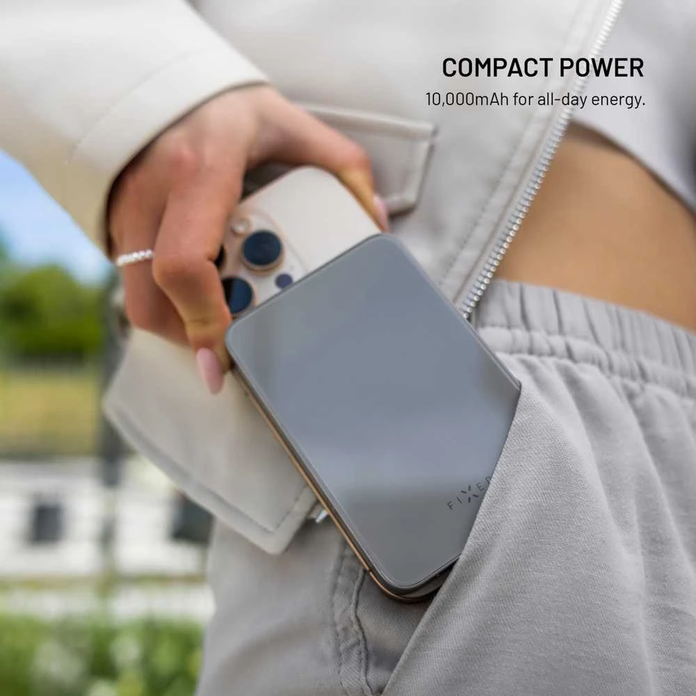 Fixed Fiksuotas „MagZen 10 Crystal Qi2“ 10000 mAh 20W titanas