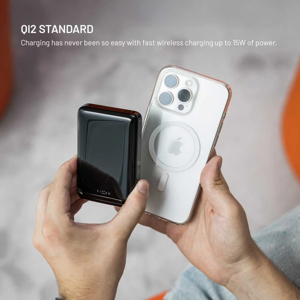 Fixed Pataisytas MagZen 10 Pro su Qi2 belaidžiu įkrovimu ir MagSafe palaikymu 10000 mAh juoda