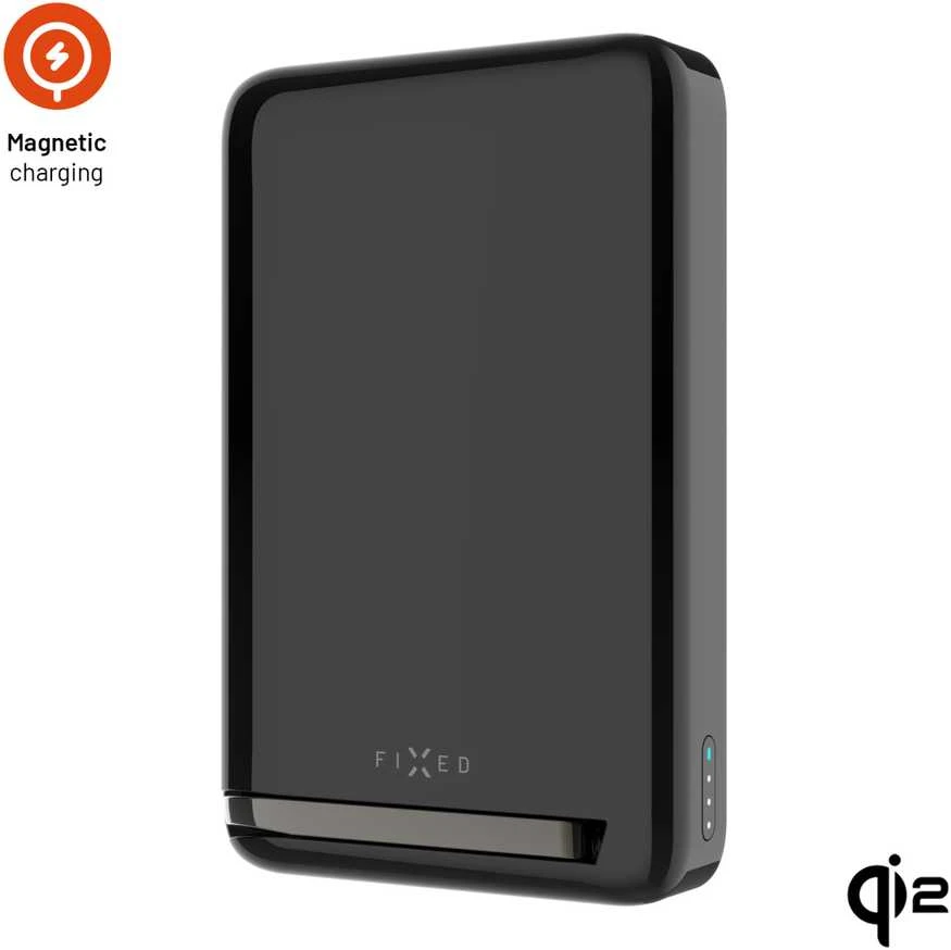 Fixed Pataisytas MagZen 10 Pro su Qi2 belaidžiu įkrovimu ir MagSafe palaikymu 10000 mAh juoda