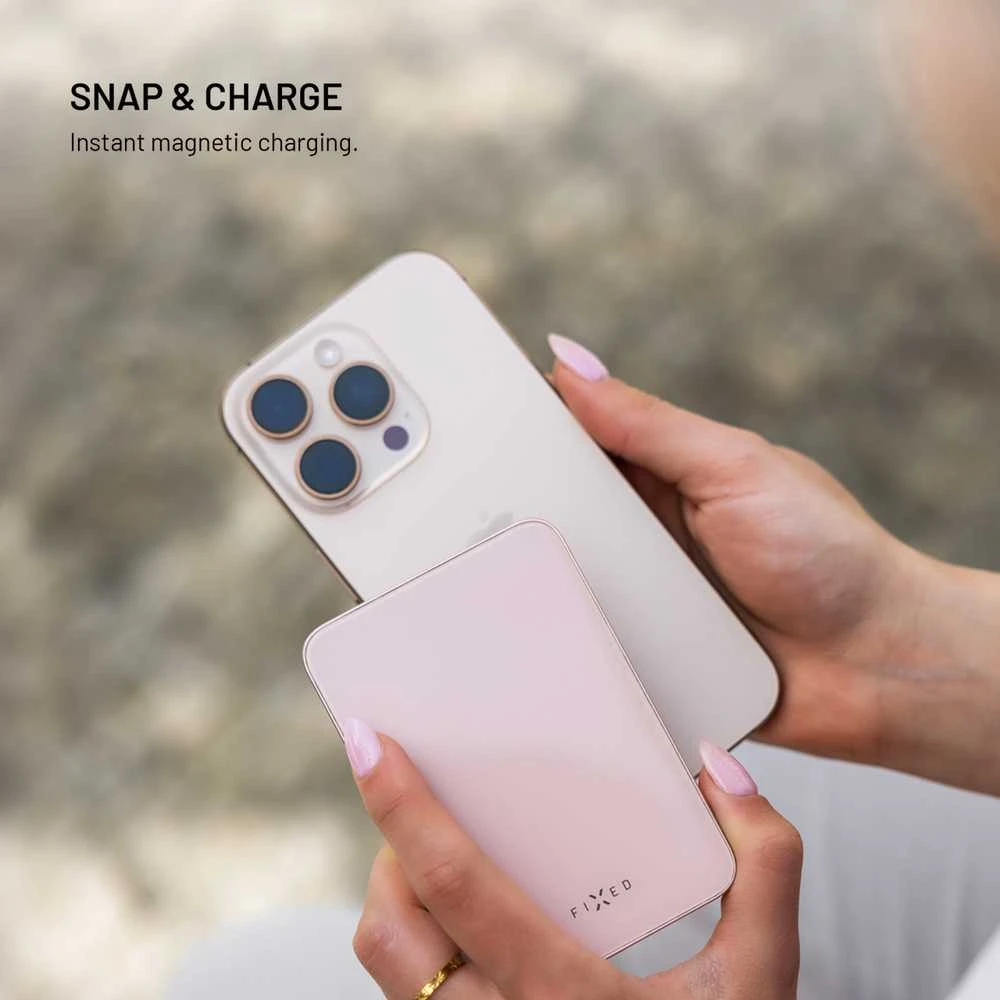Fixed MagZen 5 Crystal Qi2 5000 mAh 20W juodas