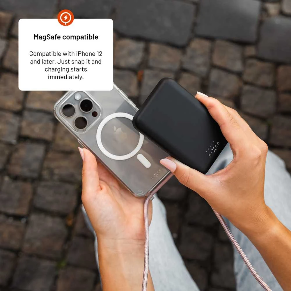Fixed Power bank | MagZen | 6000 mAh | Juodas