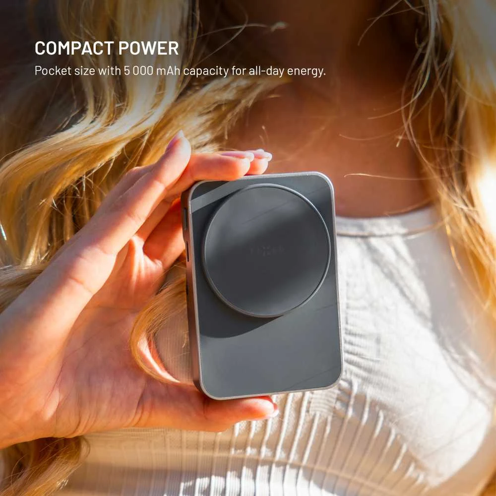 FIXED MagZen 5 Stand, 5000 mAh, pilka