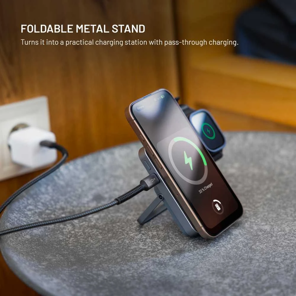 FIXED MagZen 5 Stand, 5000 mAh, pilka