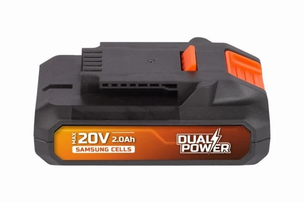 POWERPLUS Akumuliatorius 20V 2AH Dual Power Powdp9021 – tik dvigubos galios 20V įrankiams