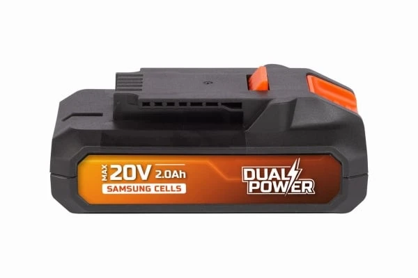 POWERPLUS Akumuliatorius 20V 2AH Dual Power Powdp9021 – tik dvigubos galios 20V įrankiams
