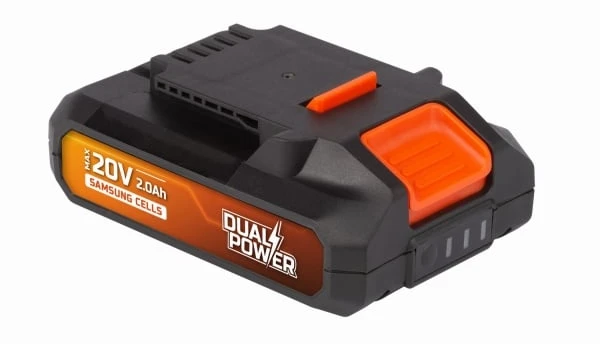 POWERPLUS Akumuliatorius 20V 2AH Dual Power Powdp9021 – tik dvigubos galios 20V įrankiams