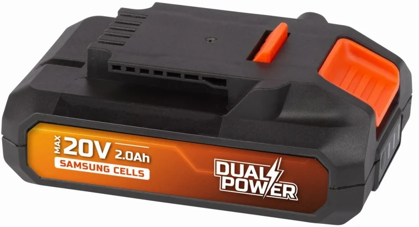 POWERPLUS Akumuliatorius 20V 2AH Dual Power Powdp9021 – tik dvigubos galios 20V įrankiams