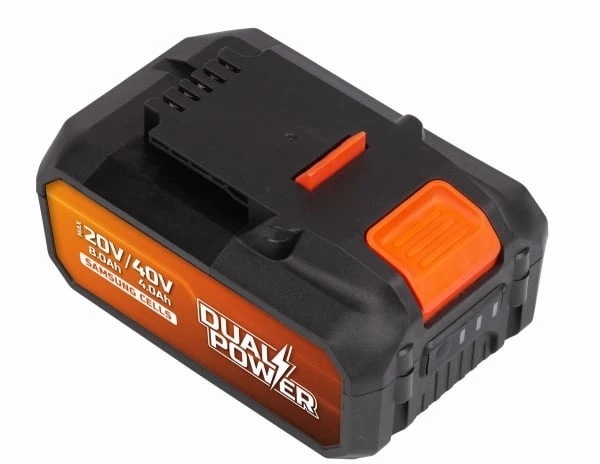 POWERPLUS Dual Power 2x20V 4AH baterija 40V arba 8Ah įrankiui su 20V dvigubos galios elektriniu įrankiu – suderinama su 40V ir 20V įrankiais