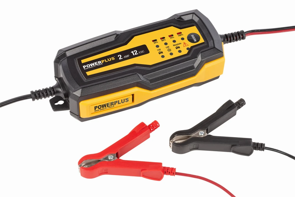 POWERPLUS POWX4201 - Automatic Baterija Charger 35W / 2A / 60Ah