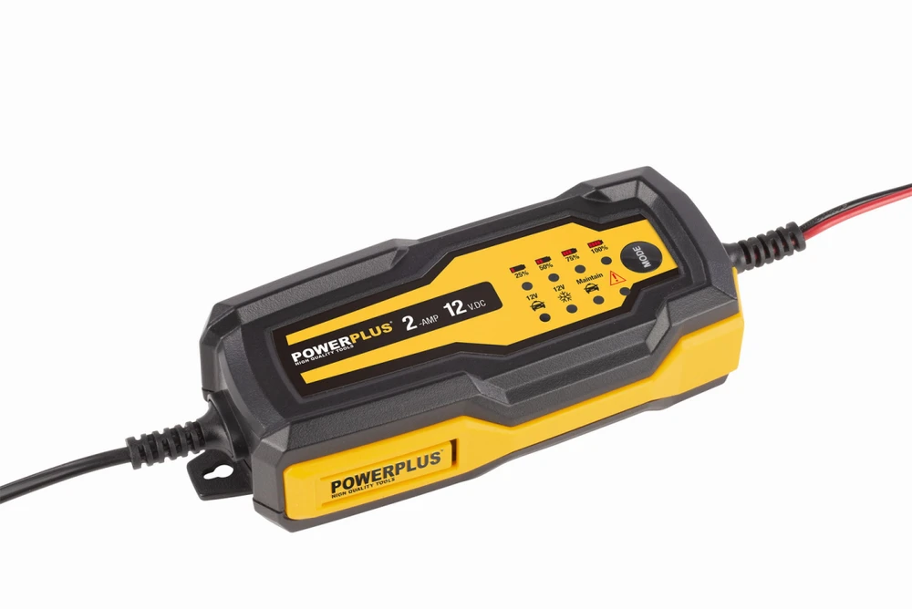 POWERPLUS POWX4201 - Automatic Baterija Charger 35W / 2A / 60Ah