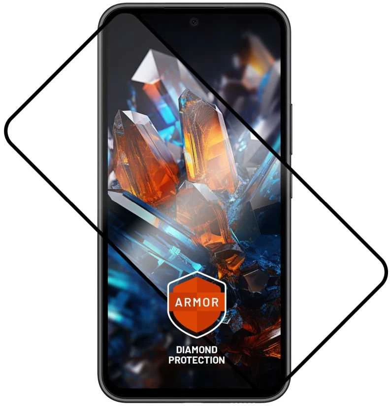 FIXED Armor Premium apsauginis grūdintas stiklas su aplikatoriumi, skirtas Samsung Galaxy A54 5G juodas