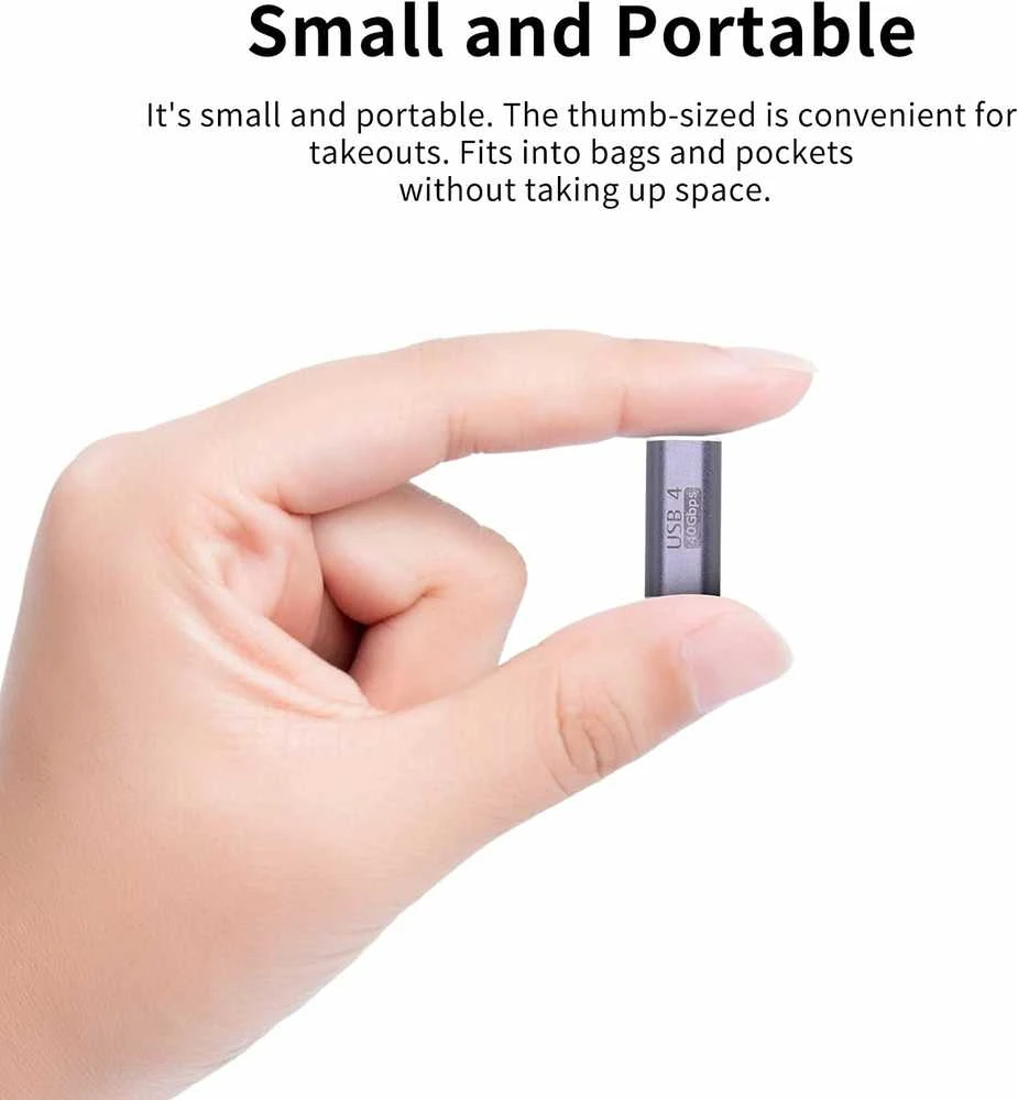 PremiumCord 40Gbps Aliuminio USB-C Female - USB-C Female jungtis