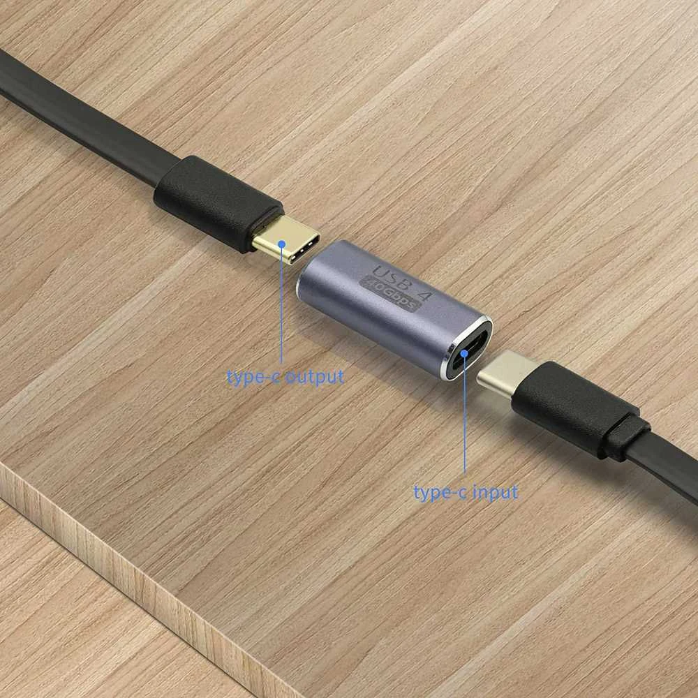 PremiumCord USB-C adapteris, 40Gbps jungties schema