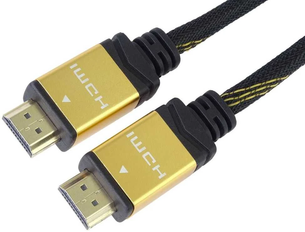 Kabelis PremiumCord HDMI - HDMI 1.5m auksinė (kphdmet015)