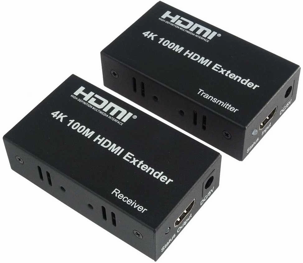PremiumCord 4K HDMI ilgintuvas iki 100 m per vieną Cat5e/Cat6 kabelį