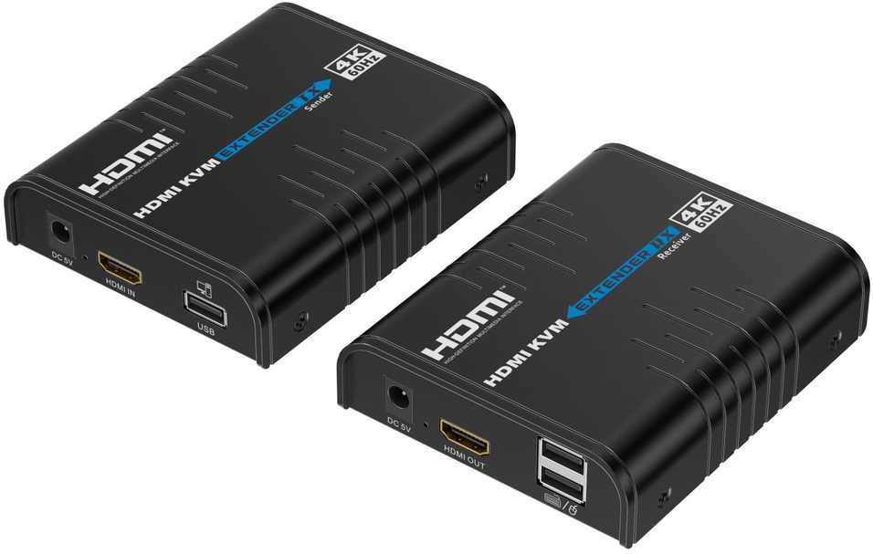 AV signalo perdavimo sistema „PremiumCord PREMIUMCORD HDMI“ prailginimo kabelis 120 m 4K@60Hz per IP juodas