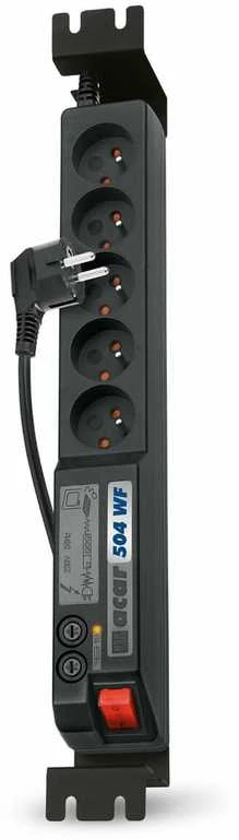 Premiumcord Acar viršįtampių apsauga 504WF Rack 19" 3m, juoda