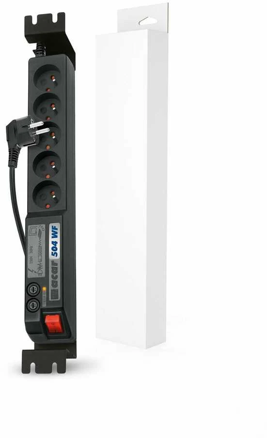Premiumcord Acar viršįtampių apsauga 504WF Rack 19" 3m, juoda