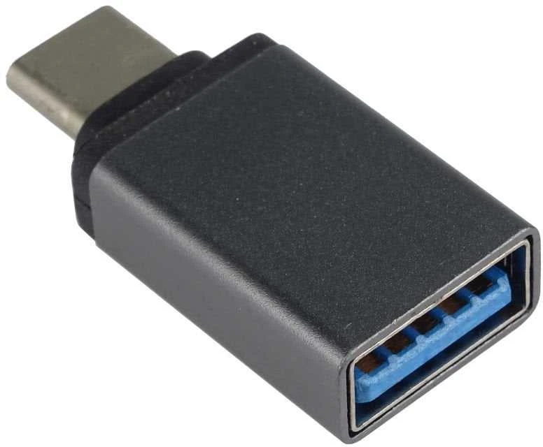 Adapteris USB PremiumCord USB-A - USB-C Pilka (kur31-03)