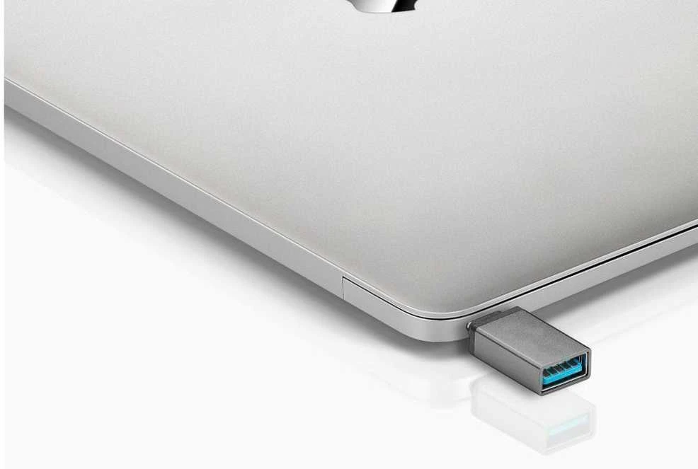 Adapteris USB PremiumCord USB-A - USB-C Pilka (kur31-03)