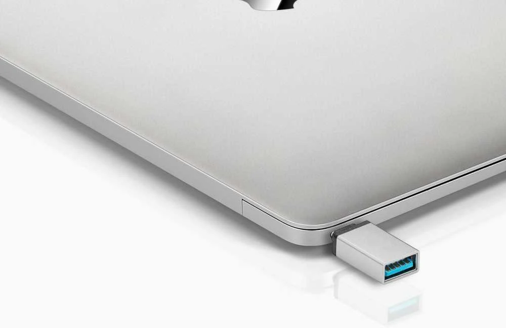 „PremiumCord“ PREMIUMCORD adapteris USB 3.1 C / kištukas – USB 3.0 A / moteriškas, sidabrinis, OTG