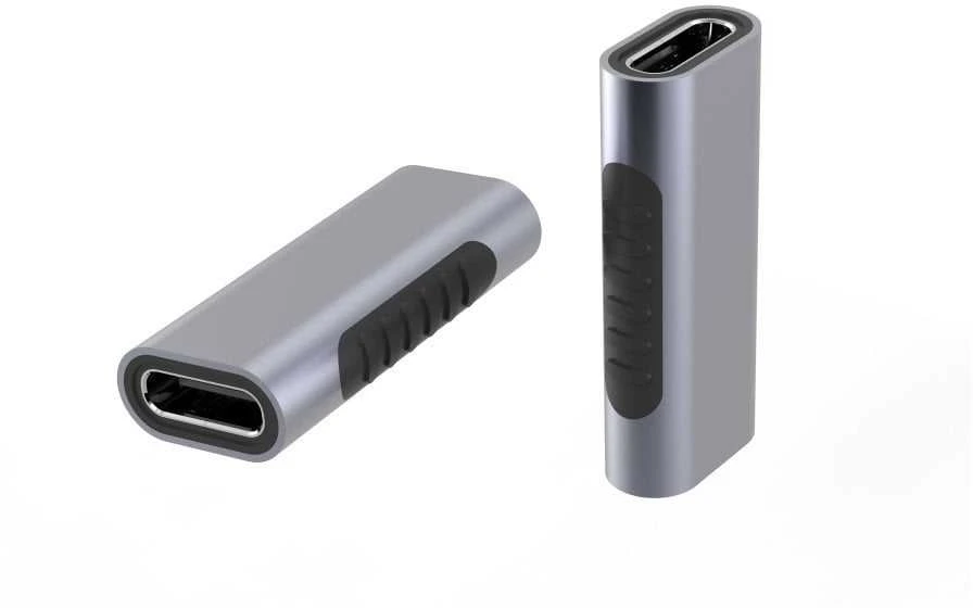 PremiumCord USB-C jungtis dviejų adapterių kampu